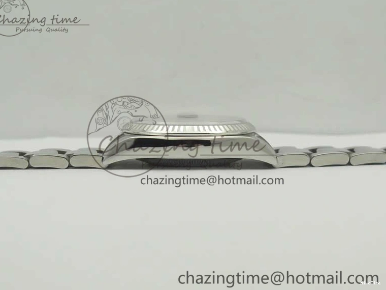 MiroTime 0225 DateJust 36 SS 116234 Fluted Bezel DJF Best Edition Blue Dial Stick Markers on SS Oyster Bracelet A Affordable 3373